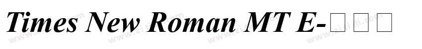 Times New Roman MT E字体转换
